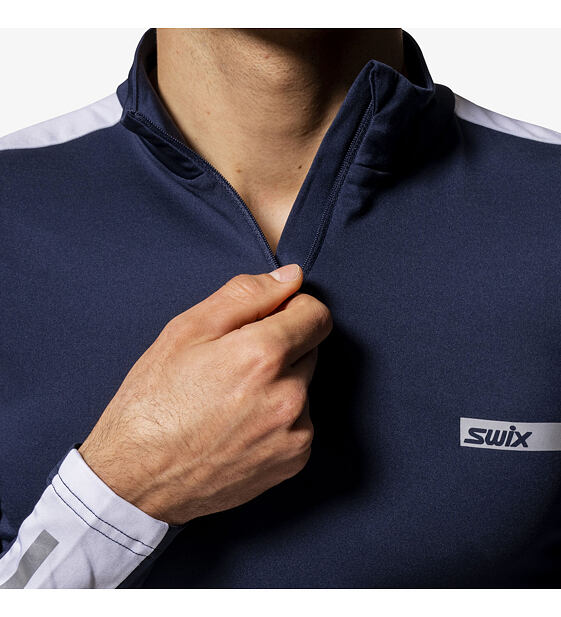 Pánská funkční mikina Swix Roadline NTS Half Zip Baselayer Top M