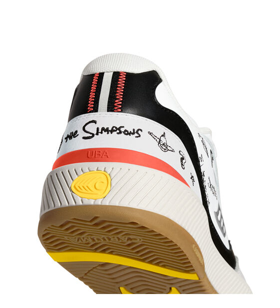 Pánské volnočasové boty Cariuma Simpsons UBA White Leather Bart Skateboard Sneaker