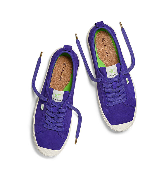 Pánské volnočasové boty Cariuma OCA Low Liberty Purple Suede Sneaker