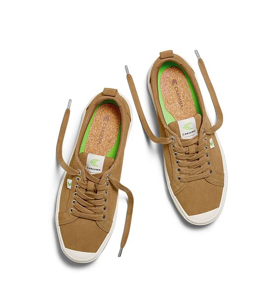 Dámské volnočasové boty Cariuma OCA Low Camel Suede Sneaker