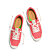 Pánské volnočasové boty Cariuma OCA Low Watermelon Canvas White Polka Dots Sneaker