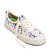 Pánské volnočasové boty Cariuma OCA Low White Spectrum Blue Parrot Print Canvas Sneaker