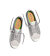 Pánské volnočasové boty Cariuma OCA Low Light Grey Canvas Vintage White Suede Sneaker