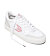 Pánské volnočasové boty Cariuma VALLELY White Leather Vintage White Suede Blush Pink Logo Sneaker